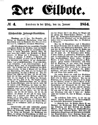 Der Eilbote Samstag 14. Januar 1854