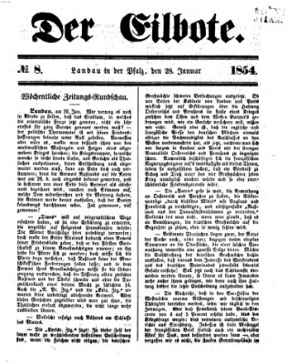 Der Eilbote Samstag 28. Januar 1854