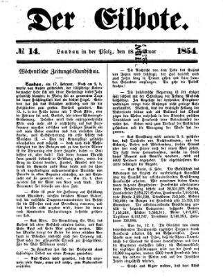 Der Eilbote Samstag 18. Februar 1854