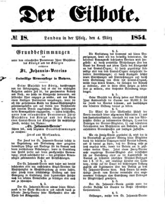 Der Eilbote Samstag 4. März 1854