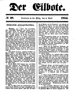 Der Eilbote Samstag 8. April 1854