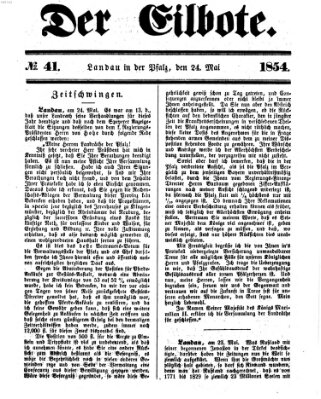 Der Eilbote Mittwoch 24. Mai 1854