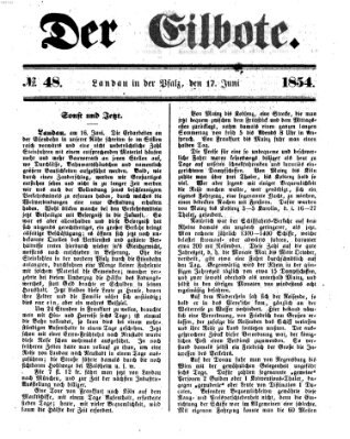 Der Eilbote Samstag 17. Juni 1854