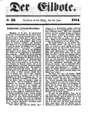 Der Eilbote Samstag 24. Juni 1854