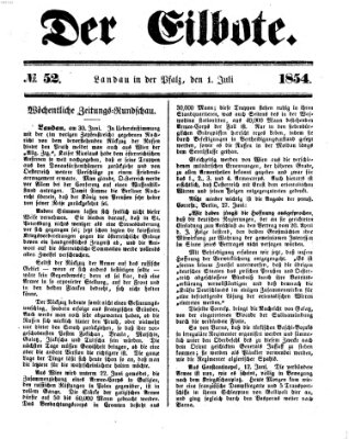 Der Eilbote Samstag 1. Juli 1854