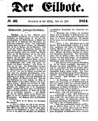 Der Eilbote Samstag 15. Juli 1854