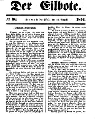 Der Eilbote Samstag 19. August 1854