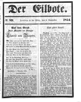 Der Eilbote Donnerstag 9. November 1854