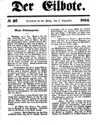 Der Eilbote Donnerstag 7. Dezember 1854