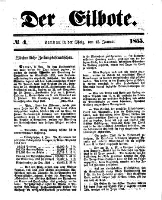 Der Eilbote Samstag 13. Januar 1855