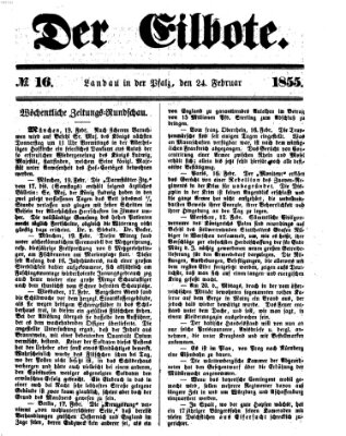 Der Eilbote Samstag 24. Februar 1855