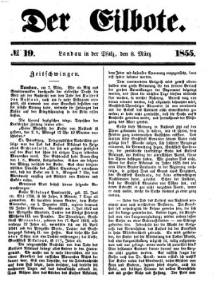 Der Eilbote Donnerstag 8. März 1855