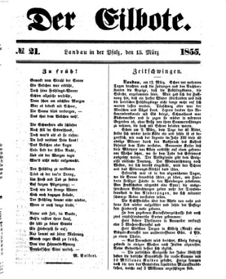 Der Eilbote Donnerstag 15. März 1855