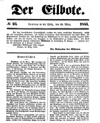 Der Eilbote Donnerstag 29. März 1855