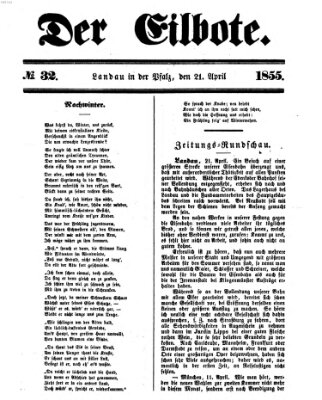 Der Eilbote Samstag 21. April 1855