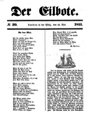 Der Eilbote Mittwoch 16. Mai 1855