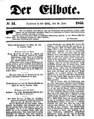 Der Eilbote Donnerstag 28. Juni 1855