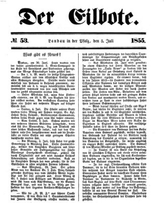 Der Eilbote Donnerstag 5. Juli 1855