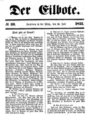 Der Eilbote Thursday 26. July 1855