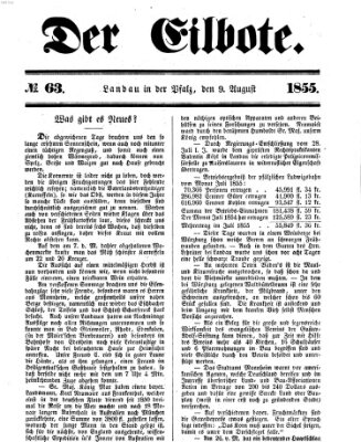 Der Eilbote Donnerstag 9. August 1855