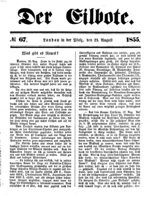 Der Eilbote Donnerstag 23. August 1855