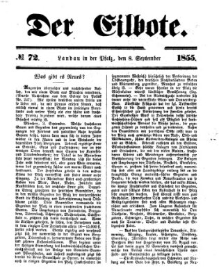 Der Eilbote Samstag 8. September 1855