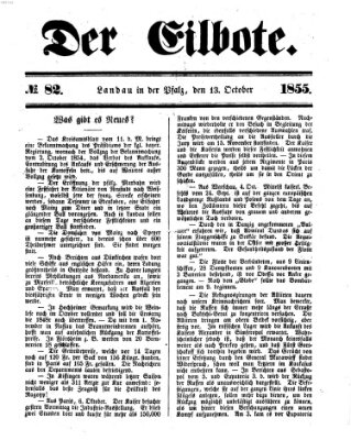 Der Eilbote Samstag 13. Oktober 1855