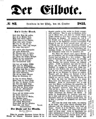 Der Eilbote Donnerstag 18. Oktober 1855