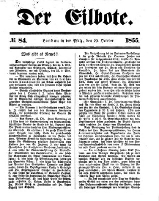 Der Eilbote Samstag 20. Oktober 1855