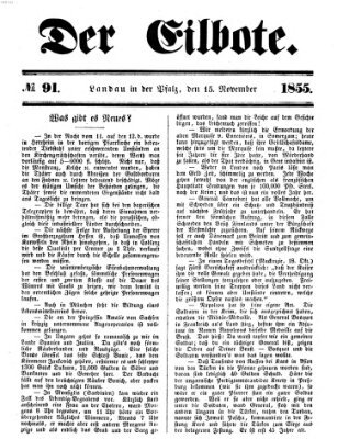 Der Eilbote Donnerstag 15. November 1855