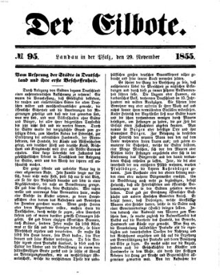 Der Eilbote Donnerstag 29. November 1855