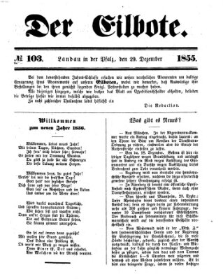 Der Eilbote Samstag 29. Dezember 1855