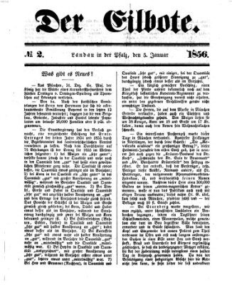 Der Eilbote Samstag 5. Januar 1856