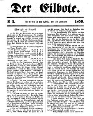 Der Eilbote Donnerstag 10. Januar 1856