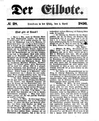 Der Eilbote Samstag 5. April 1856