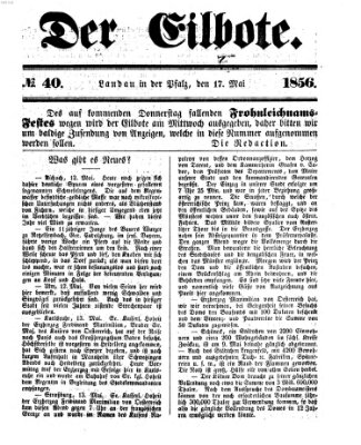 Der Eilbote Samstag 17. Mai 1856