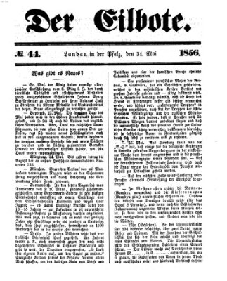 Der Eilbote Samstag 31. Mai 1856