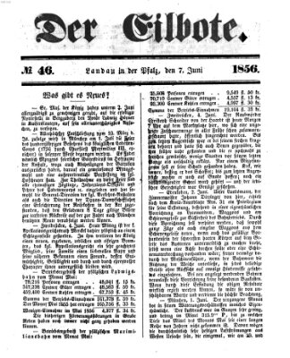 Der Eilbote Samstag 7. Juni 1856