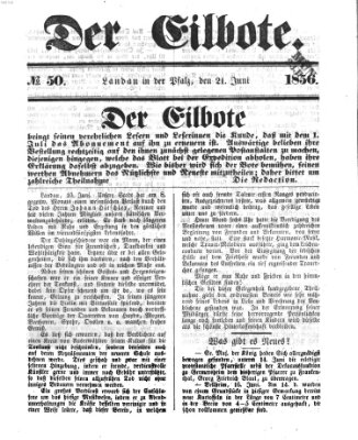 Der Eilbote Samstag 21. Juni 1856