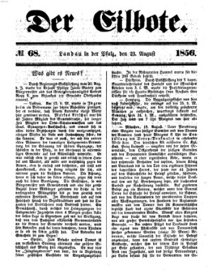 Der Eilbote Samstag 23. August 1856