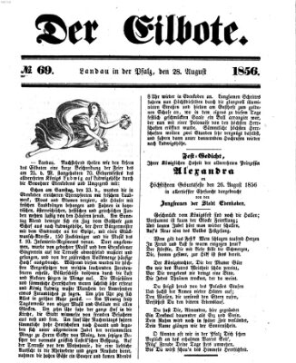 Der Eilbote Donnerstag 28. August 1856