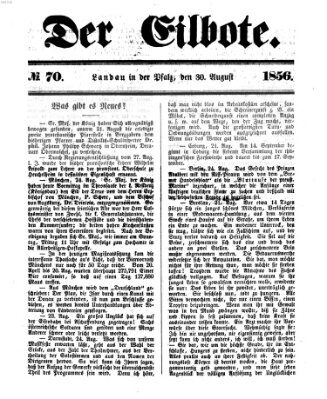 Der Eilbote Samstag 30. August 1856