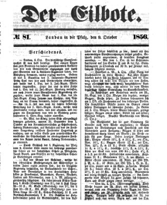 Der Eilbote Donnerstag 9. Oktober 1856