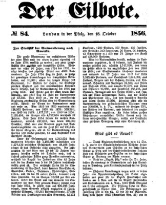 Der Eilbote Samstag 18. Oktober 1856