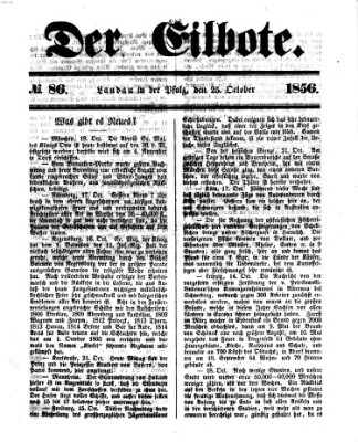 Der Eilbote Samstag 25. Oktober 1856