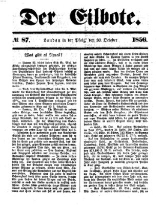 Der Eilbote Donnerstag 30. Oktober 1856