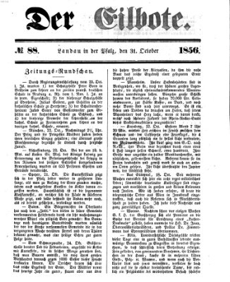 Der Eilbote Freitag 31. Oktober 1856