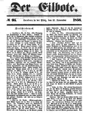 Der Eilbote Donnerstag 27. November 1856