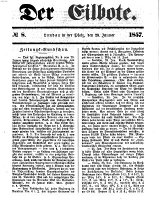 Der Eilbote Donnerstag 29. Januar 1857