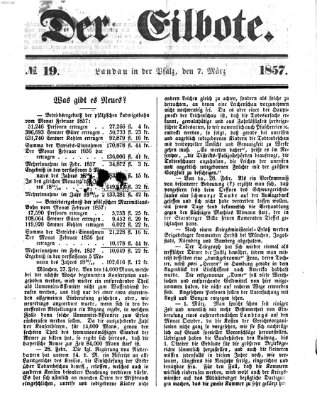 Der Eilbote Samstag 7. März 1857